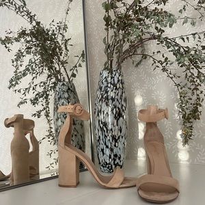 Suede Gianvito Rossi block heel sandals